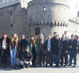 Gruppenfoto "Auf den Spuren der Sklaverei" - Exkursion nach Nantes 2019 © Natascha Ueckmann